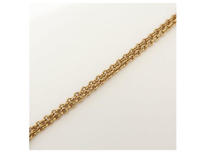 Collana in metallo con strass logo CD Christian Dior Pink Gold - vista 5