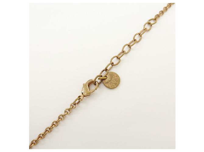 Collana in metallo con strass logo CD Christian Dior Pink Gold - vista 8