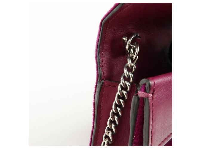 GUCCI Dionysus Super Mini Bag Borsa a tracolla in velluto con catena Viola 476432 - vista 20