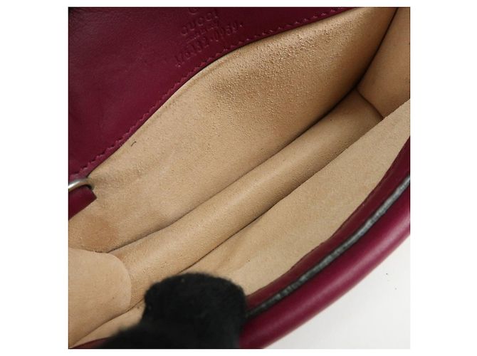 GUCCI Dionysus Super Mini Bag Borsa a tracolla in velluto con catena Viola 476432 - vista 22