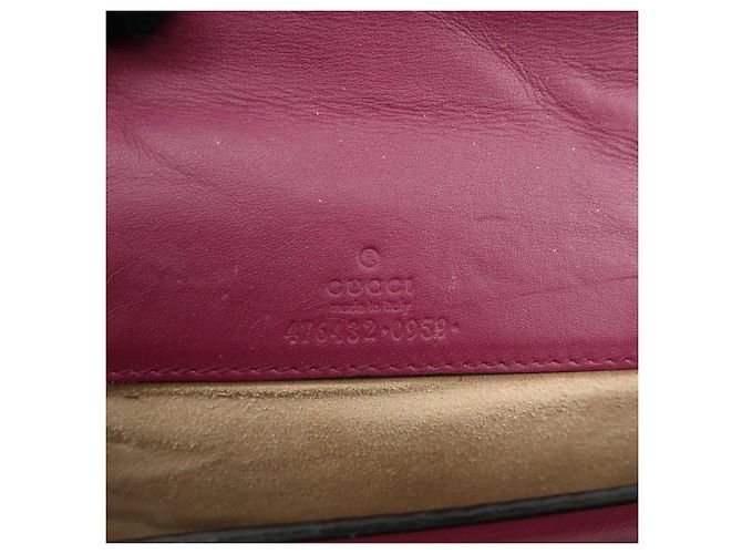 GUCCI Dionysus Super Mini Bag Borsa a tracolla in velluto con catena Viola 476432 - vista 23