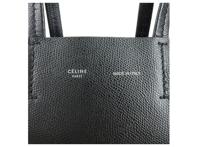 Céline CELINE Borsa 2Way Vertical Cabas in pelle Borsa a mano Borsa a spalla Nero - vista 20