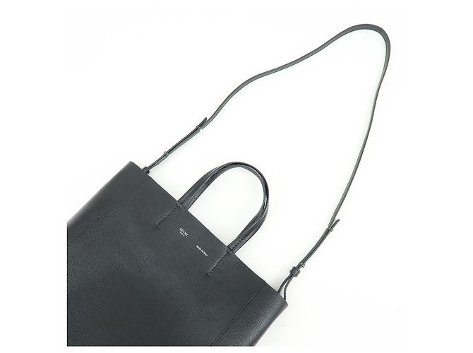 Céline CELINE Borsa 2Way Vertical Cabas in pelle Borsa a mano Borsa a spalla Nero - vista 6