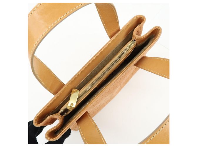 Céline CELINE C Macadam Suede Leather Hand Bag Tote Bag Orange Beige - vista 21