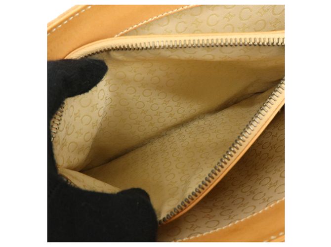 Céline CELINE C Macadam Suede Leather Hand Bag Tote Bag Orange Beige - vista 23