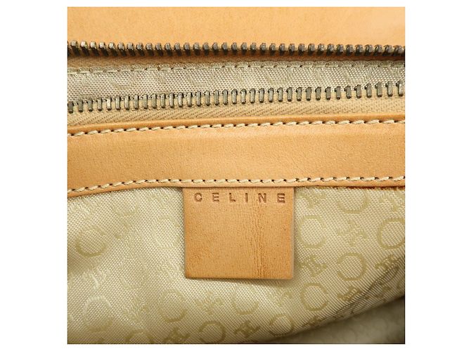 Céline CELINE C Macadam Suede Leather Hand Bag Tote Bag Orange Beige - vista 24