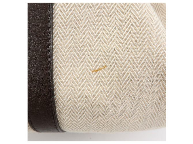 Bulgari Borsa 2Way BVLGARI Chandra in tela e pelle Borsa a mano e a tracolla Ivory Brown - vista 14