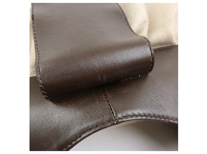 Bulgari Borsa 2Way BVLGARI Chandra in tela e pelle Borsa a mano e a tracolla Ivory Brown - vista 19