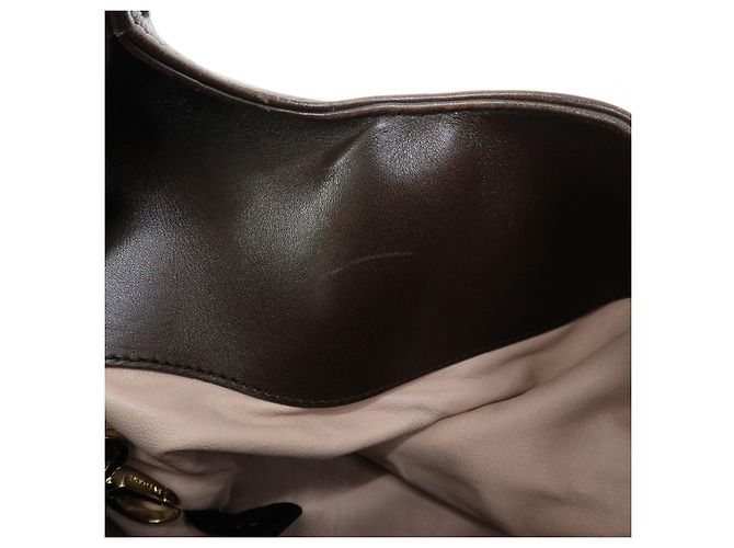 Bulgari Borsa 2Way BVLGARI Chandra in tela e pelle Borsa a mano e a tracolla Ivory Brown - vista 21