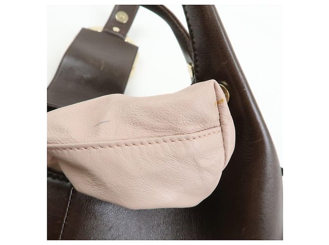 Bulgari Borsa 2Way BVLGARI Chandra in tela e pelle Borsa a mano e a tracolla Ivory Brown - vista 23