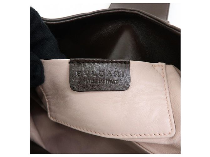 Bulgari Borsa 2Way BVLGARI Chandra in tela e pelle Borsa a mano e a tracolla Ivory Brown - vista 24