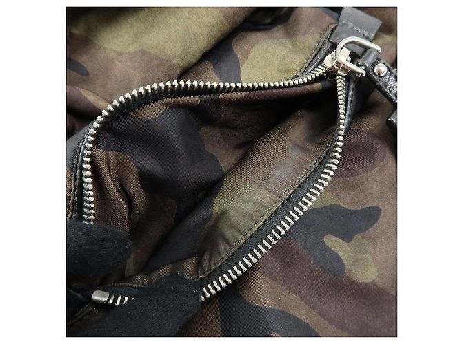 Borsa Reversibile 2Way PRADA Logo Triangle Borsa a Mano e a Spalla Khaki BN1959 - vista 17