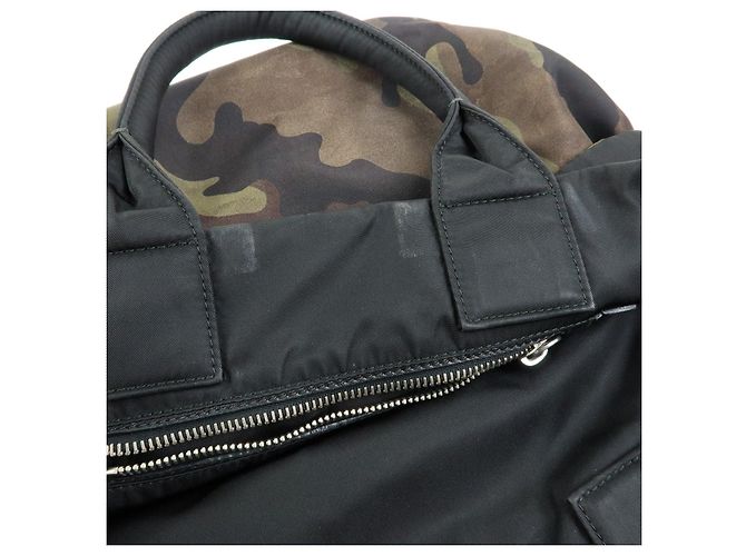 Borsa Reversibile 2Way PRADA Logo Triangle Borsa a Mano e a Spalla Khaki BN1959 - vista 19