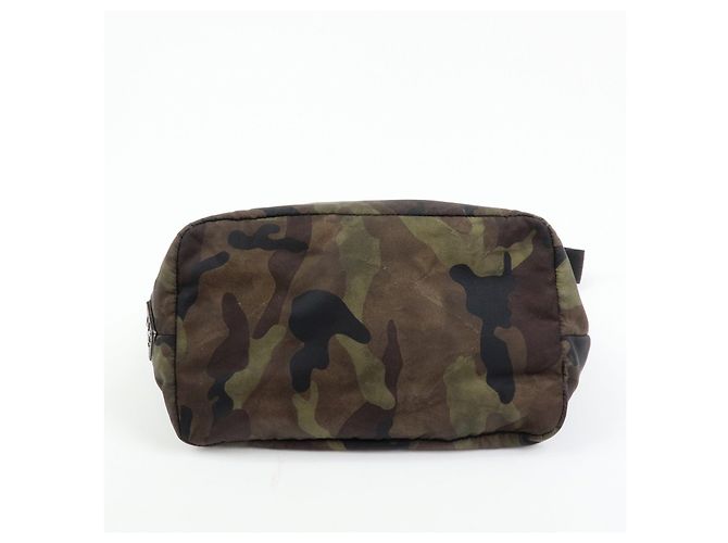 Borsa Reversibile 2Way PRADA Logo Triangle Borsa a Mano e a Spalla Khaki BN1959 - vista 5