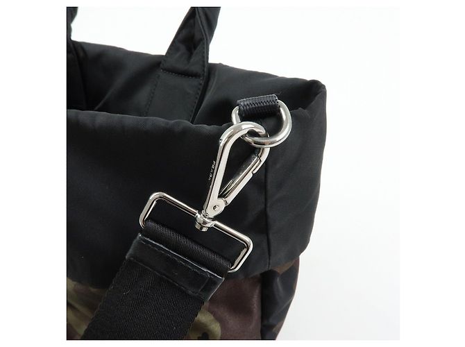 Borsa Reversibile 2Way PRADA Logo Triangle Borsa a Mano e a Spalla Khaki BN1959 - vista 8