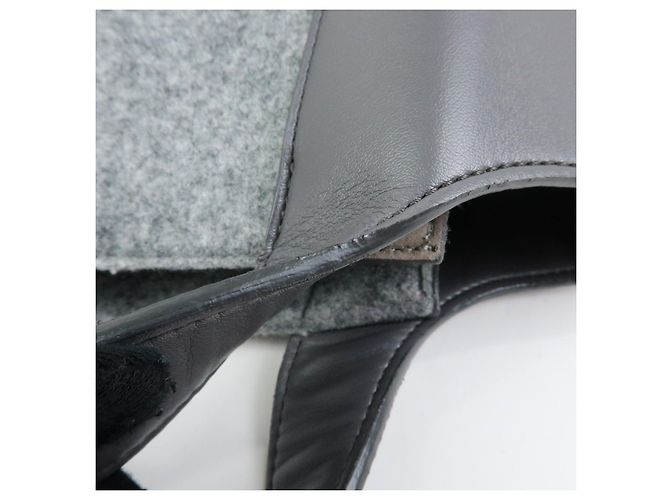 Stella Mc Cartney STELLA MCCARTNEY Borsa Tote in feltro e ecopelle Borsa a tracolla Gray - vista 10