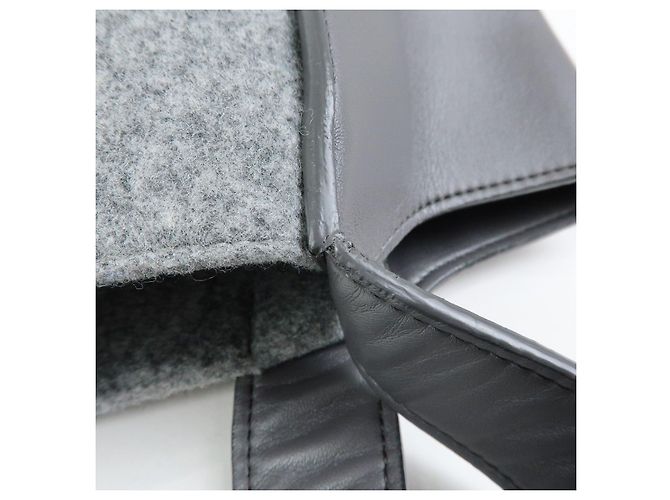 Stella Mc Cartney STELLA MCCARTNEY Borsa Tote in feltro e ecopelle Borsa a tracolla Gray - vista 11