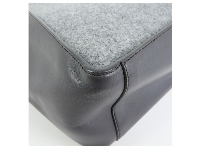 Stella Mc Cartney STELLA MCCARTNEY Borsa Tote in feltro e ecopelle Borsa a tracolla Gray - vista 13