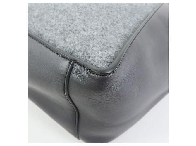 Stella Mc Cartney STELLA MCCARTNEY Borsa Tote in feltro e ecopelle Borsa a tracolla Gray - vista 14