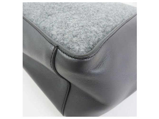 Stella Mc Cartney STELLA MCCARTNEY Borsa Tote in feltro e ecopelle Borsa a tracolla Gray - vista 16