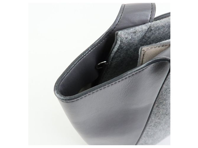 Stella Mc Cartney STELLA MCCARTNEY Borsa Tote in feltro e ecopelle Borsa a tracolla Gray - vista 21