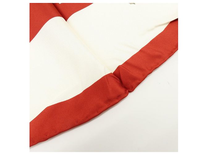 Sciarpa Christian Dior 100％ seta stampa floreale bianco rosso giallo - vista 9