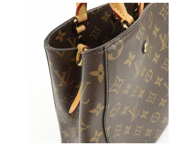 Louis Vuitton Monogram Montaigne MM 2Way Bag Hand Bag Brown M41056 - vista 15