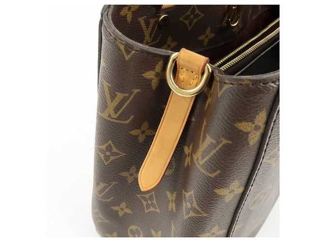 Louis Vuitton Monogram Montaigne MM 2Way Bag Hand Bag Brown M41056 - vista 16
