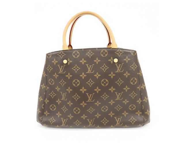 Louis Vuitton Monogram Montaigne MM 2Way Bag Hand Bag Brown M41056 - vista 2