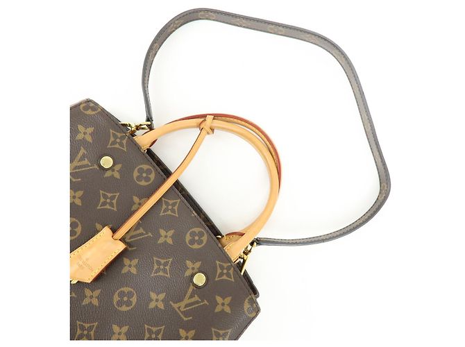 Louis Vuitton Monogram Montaigne MM 2Way Bag Hand Bag Brown M41056 - vista 6