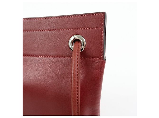 Hermès HERMES Sac Aline Mini Veau Swift Shoulder Bag C Stamped Rouge H - vista 14