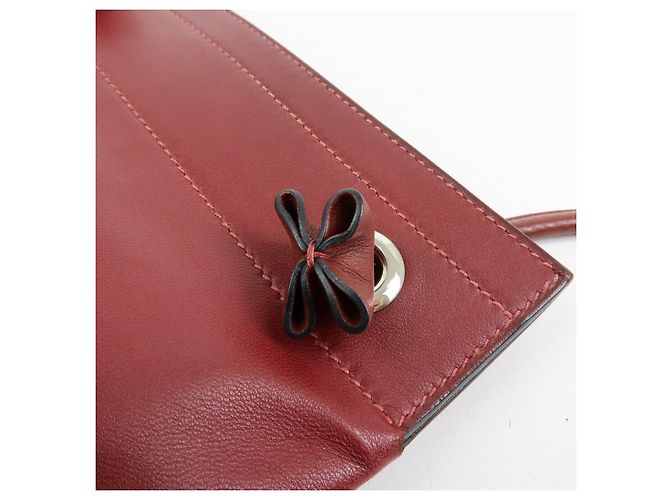 Hermès HERMES Sac Aline Mini Veau Swift Shoulder Bag C Stamped Rouge H - vista 20