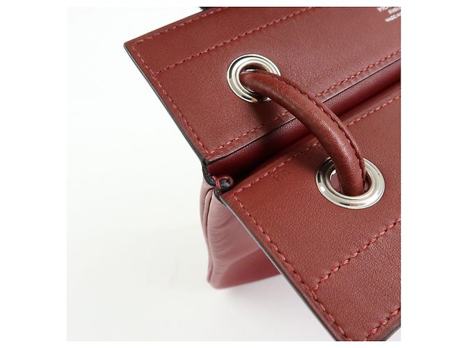 Hermès HERMES Sac Aline Mini Veau Swift Shoulder Bag C Stamped Rouge H - vista 21