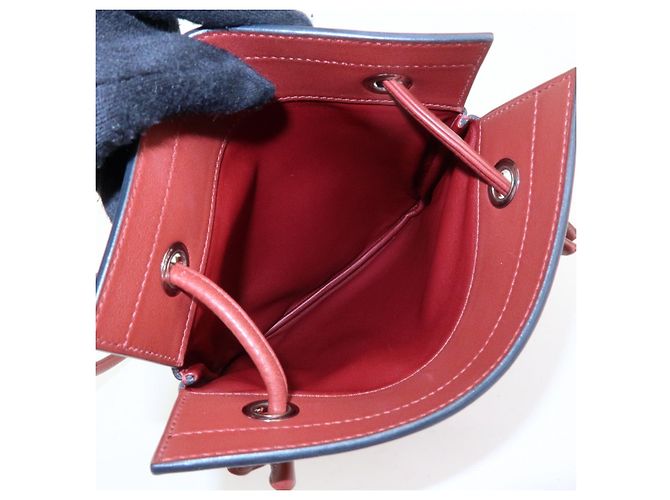Hermès HERMES Sac Aline Mini Veau Swift Shoulder Bag C Stamped Rouge H - vista 22