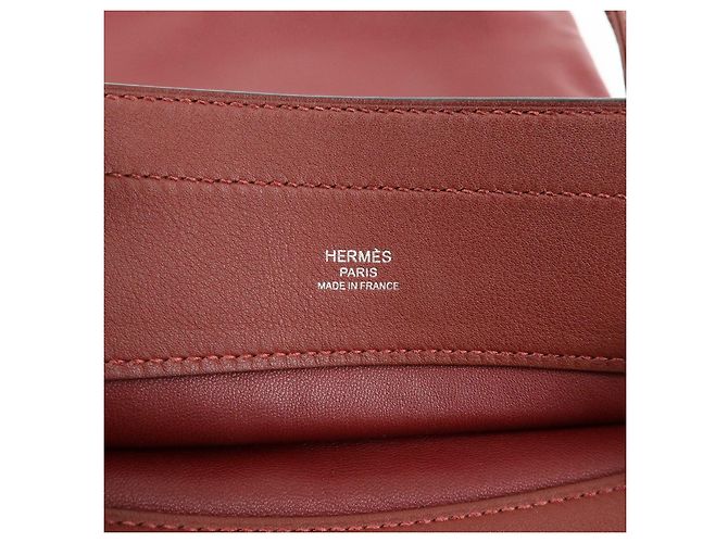 Hermès HERMES Sac Aline Mini Veau Swift Shoulder Bag C Stamped Rouge H - vista 23
