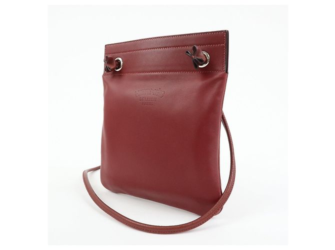 Hermès HERMES Sac Aline Mini Veau Swift Shoulder Bag C Stamped Rouge H - vista 3