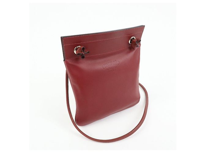 Hermès HERMES Sac Aline Mini Veau Swift Shoulder Bag C Stamped Rouge H - vista 4