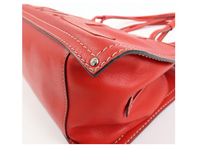 LOEWE Borsa Tote Anagram in pelle Borsa a mano Borsa a tracolla Rossa - vista 13