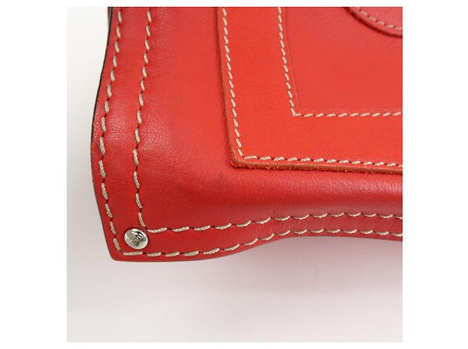LOEWE Borsa Tote Anagram in pelle Borsa a mano Borsa a tracolla Rossa - vista 14