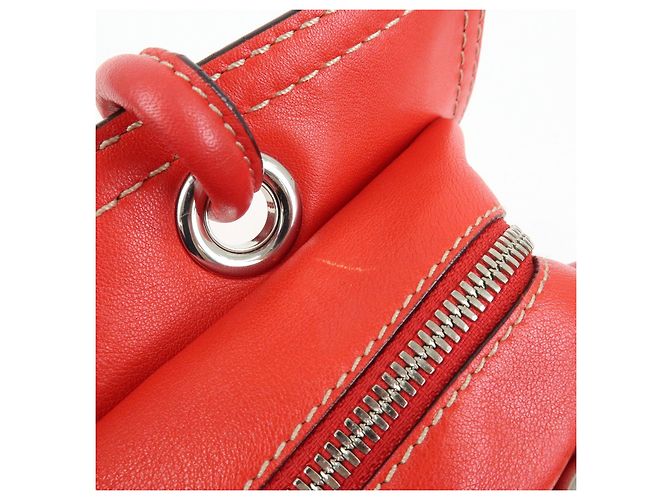 LOEWE Borsa Tote Anagram in pelle Borsa a mano Borsa a tracolla Rossa - vista 20