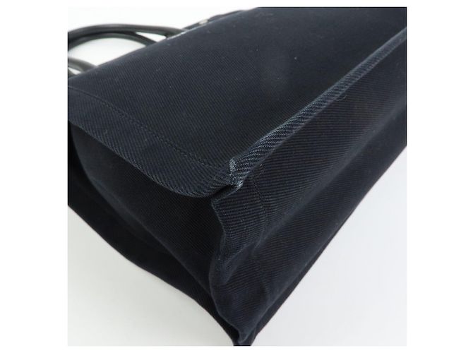 Autre Marque SAINT LAURENT PARIS Borsa Tote Rive Gauche in tela e pelle Nera 632539 - vista 12