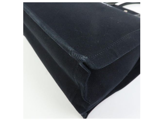 Autre Marque SAINT LAURENT PARIS Borsa Tote Rive Gauche in tela e pelle Nera 632539 - vista 13