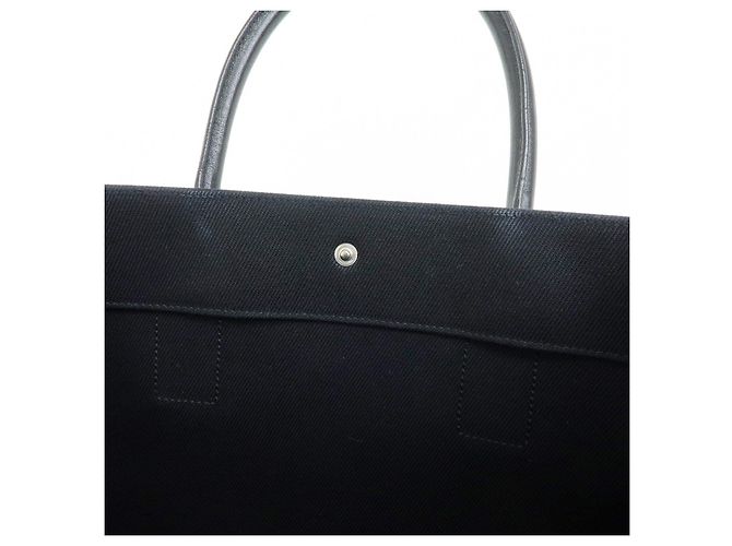 Autre Marque SAINT LAURENT PARIS Borsa Tote Rive Gauche in tela e pelle Nera 632539 - vista 22