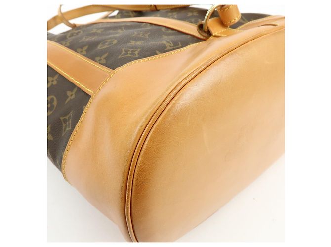 Borsa a tracolla Louis Vuitton Monogram Randonnee GM Brown M42244 - vista 12