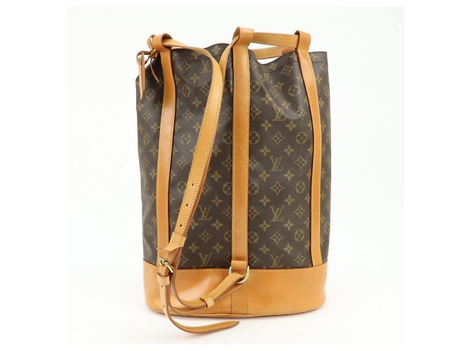 Borsa a tracolla Louis Vuitton Monogram Randonnee GM Brown M42244 - vista 2