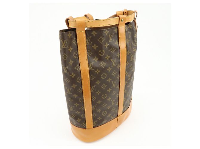 Borsa a tracolla Louis Vuitton Monogram Randonnee GM Brown M42244 - vista 4