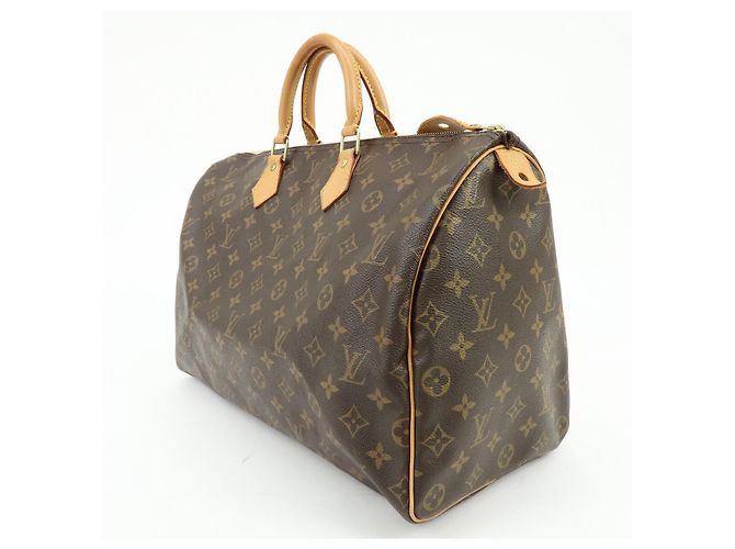 Borsa a mano Louis Vuitton Monogram Speedy 40 Borsa Boston Marrone M41522 - vista 3