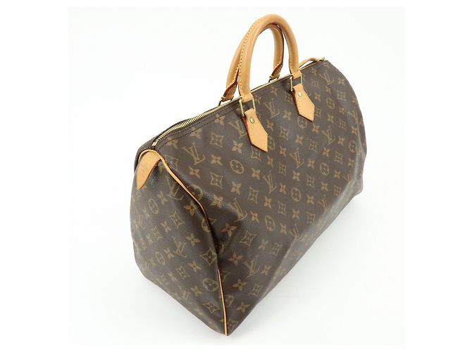Borsa a mano Louis Vuitton Monogram Speedy 40 Borsa Boston Marrone M41522 - vista 4