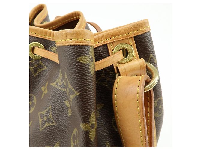 Borsa a tracolla Louis Vuitton Monogram Petit Noe Brown M42226 - vista 18
