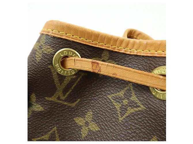 Borsa a tracolla Louis Vuitton Monogram Petit Noe Brown M42226 - vista 19